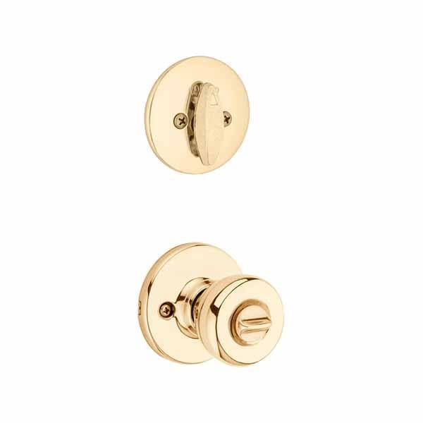 Kwikset: Tylo Keyed Entry Knob with Single Cylinder Deadbolt / Polished Brass